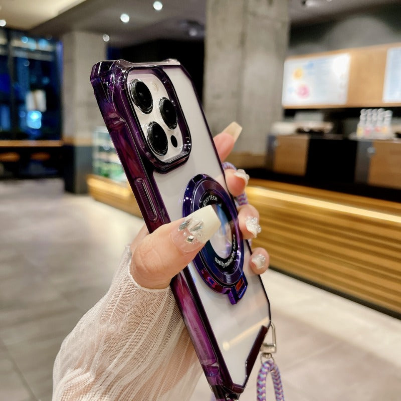 Traveler Magnetic Clip Crossbody Phone Case for IPhone