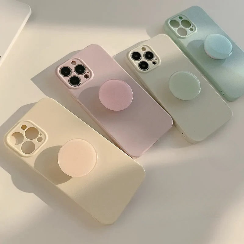 Macaron solid color Multicolour Shockproof Case For iphone