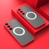 New Frosted Lens Full-Coverage Color-Blocked Silicone Phone Case for Samsung