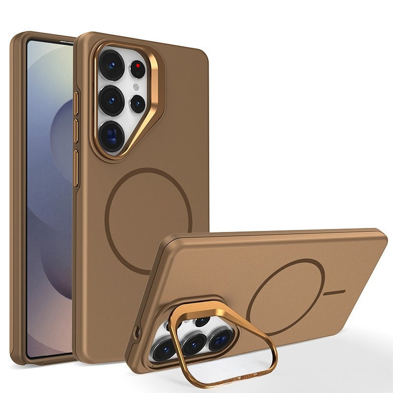 Lens Holder Magnetic Charging and Shockproof Phone Case for Samsung