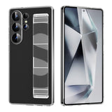 Silicone Wristband Full-Coverage Transparent Frosted Phone Case for Samsung