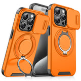 Business Magnetic Window Push-window Two-in-one Bracket Anti-fingerprint Mobile Phone Case Suitable for IPhone