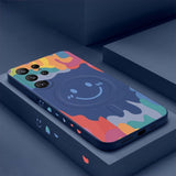 Silicone Graffiti Smile Magsafing Case for Samsung