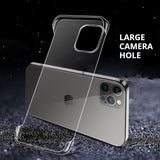 Borderless PC Transparent Mobile Phone Case for IPhone