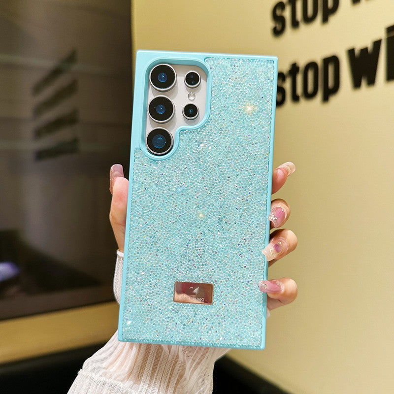 Luxury Flashing Swan Shockproof and Anti Drop Back Phone Case for Samsung