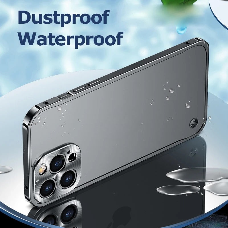 Luxury Shockproof Case with Metal Edge for iPhone
