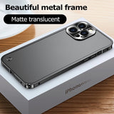 Luxury Shockproof Case with Metal Edge for iPhone