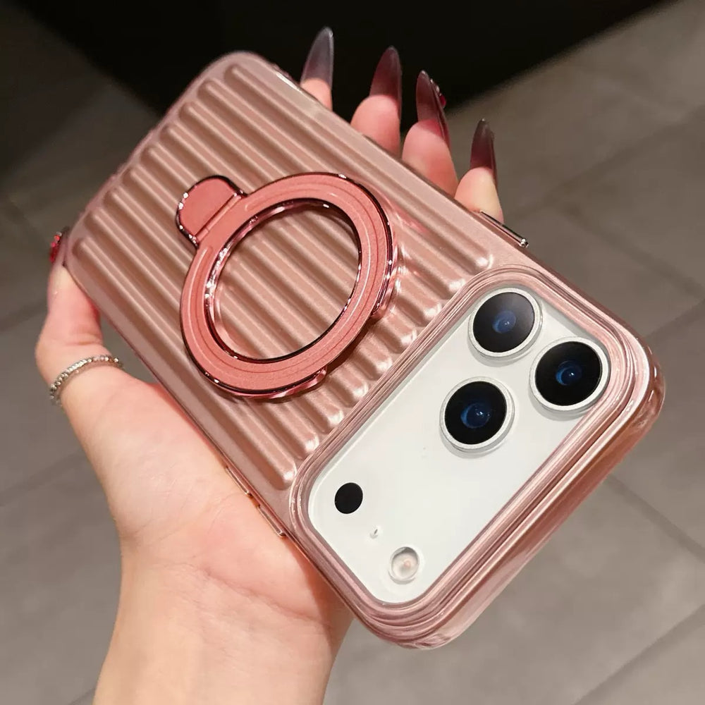 Magnetic Ring Holder Wireless Charging Case for iPhone