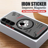 Astronaut Cartoon Graffiti Skin-Sensitive Magnetic Phone Case for Samsung