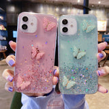 Starry Sky Flashing Butterfly  Case  for iPhone