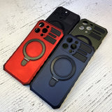 Magnetic suction holderhockproof armor Magsafe Case for iPhone