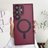 Skin-Friendly Magnetic Shockproof Phone Case for Samsung