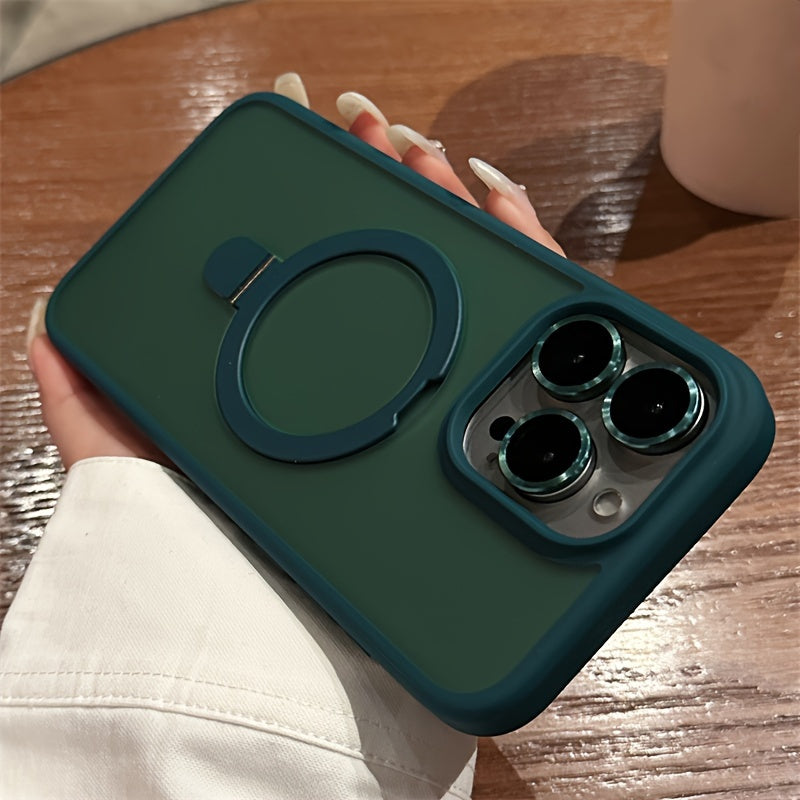 Magnetic Holder Armor Wireless Case For iPhone