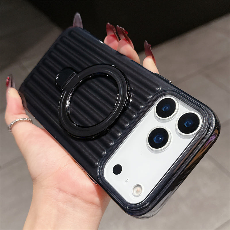 Magnetic Ring Holder Wireless Charging Case for iPhone