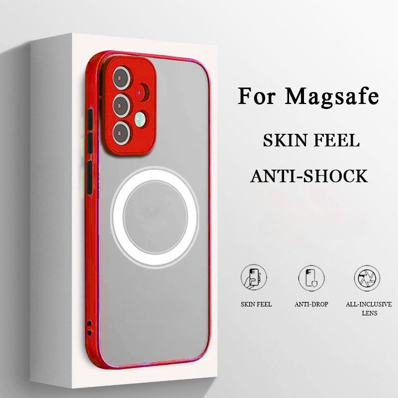 Magnetic Skin-Friendly Frosted Drop-Proof Full-Coverage Phone Case for Samsung