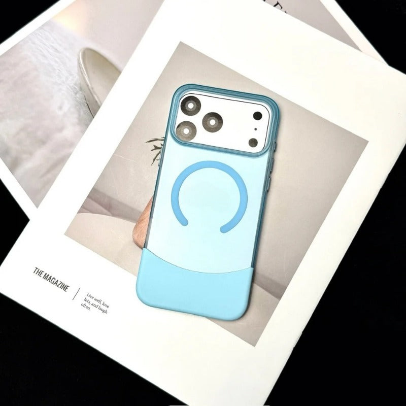 Matte Magsafe Flip Camera Protection Stand Holder Bracket Case for iPhone