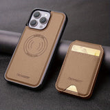 RFID Anti-theft Swipe Magnetic Faux Leather Wallet Case for iPhone