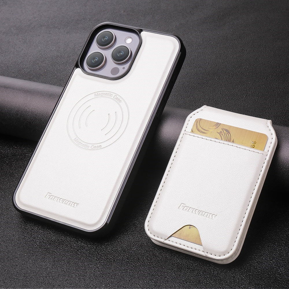 RFID Anti-theft Swipe Magnetic Faux Leather Wallet Case for iPhone