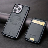 RFID Anti-theft Swipe Magnetic Faux Leather Wallet Case for iPhone