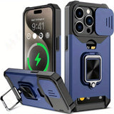 Holder Slot And a Ring Stand Case For iPhone