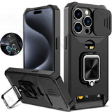 Holder Slot And a Ring Stand Case For iPhone