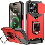 Holder Slot And a Ring Stand Case For iPhone