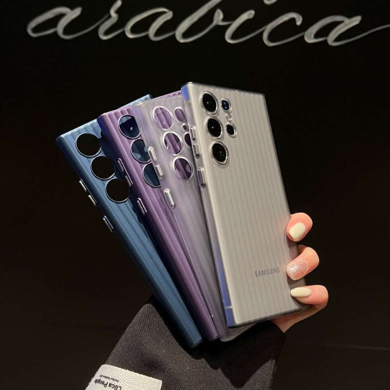 Corrugated Textured Frosted Shockproof Phone Case for Samsung