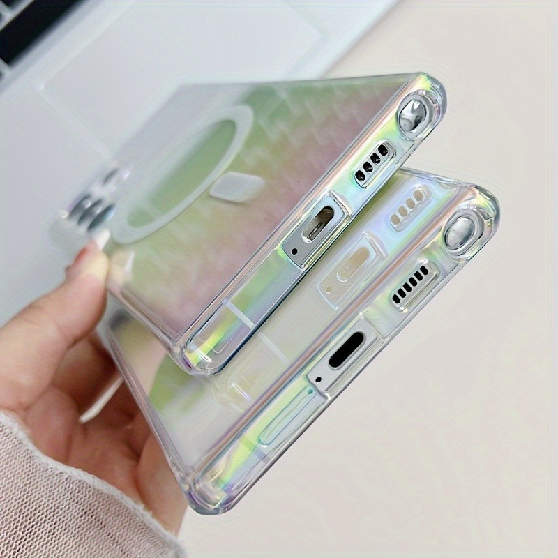 Magnetic Wireless Charging Gradient Color Case For Samsung