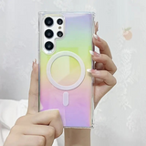 Magnetic Wireless Charging Gradient Color Case For Samsung