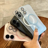 Slim Matte Magnetic Frameless Wireless Charging Case for iPhone