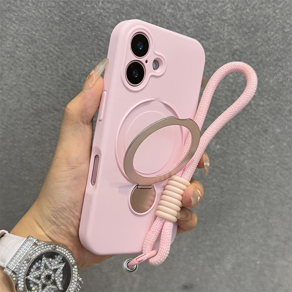 Silicone Rotating Stand Adjustable Case For iPhone