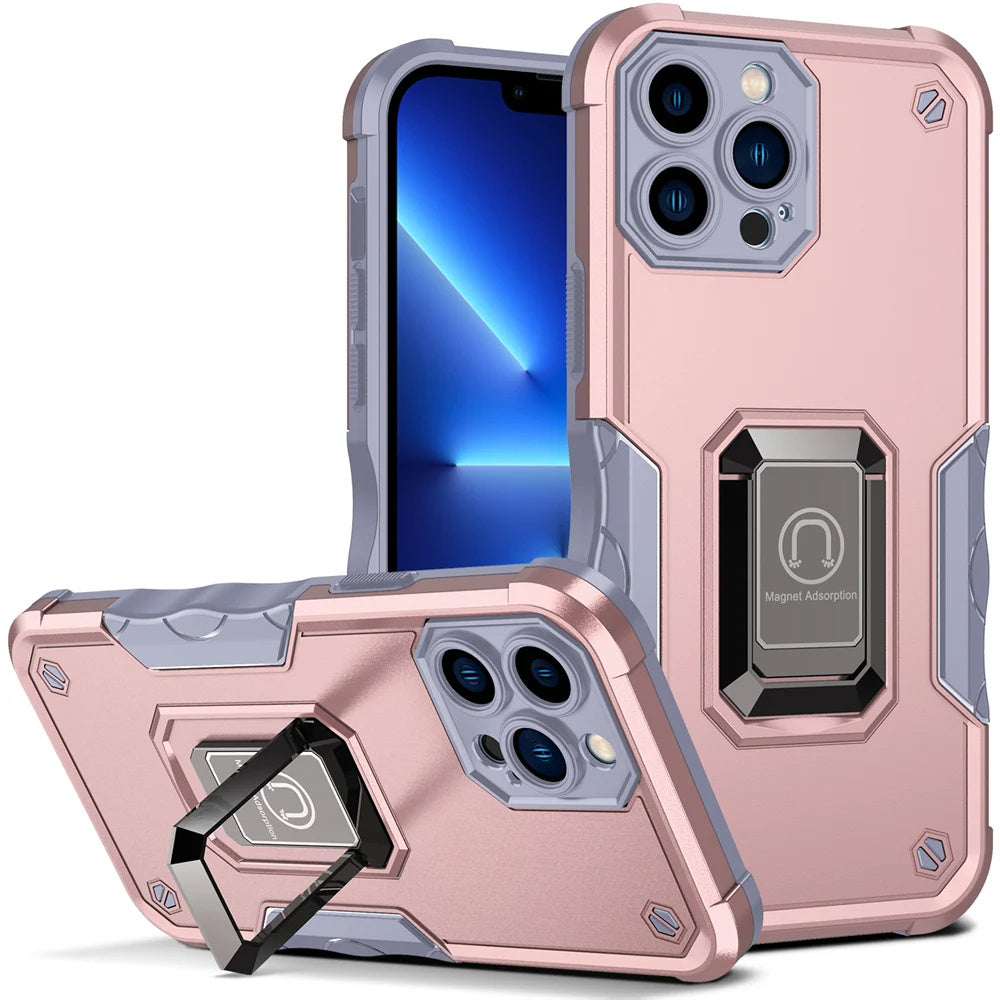 Ring Holder Stand Hard Case for iPhone