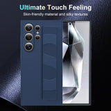 Silicone Wristband Full-Coverage Transparent Frosted Phone Case for Samsung