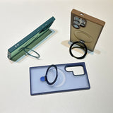 Magnetic Stand Frosted Skin Drop-Proof Phone Case for Samsung