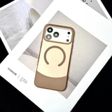 Matte Magsafe Flip Camera Protection Stand Holder Bracket Case for iPhone
