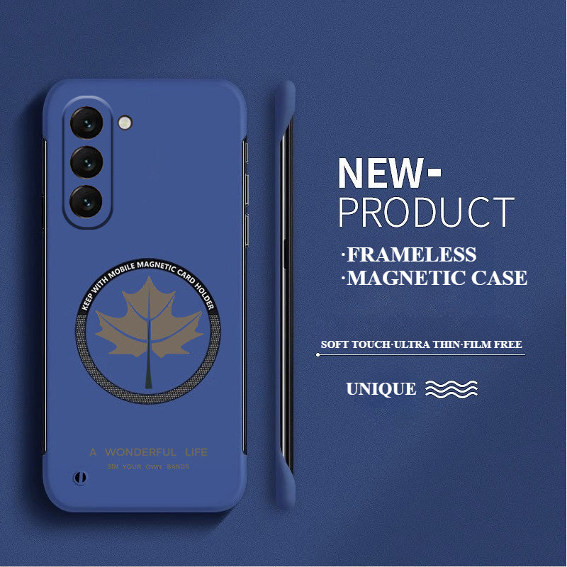 Ultra-thin Frameless Magnetic Maple Leaf Case For Samsung