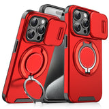 Business Magnetic Window Push-window Two-in-one Bracket Anti-fingerprint Mobile Phone Case Suitable for IPhone