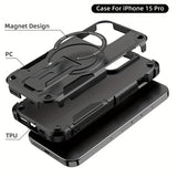 Magnetic diagonal bracket mobile Case for iPhone