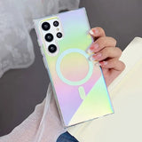 Magnetic Wireless Charging Gradient Color Case For Samsung