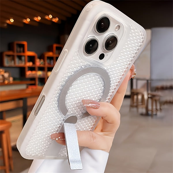 Electroplating Magsafe Magnetic Cooling Anti-fall case for iPhone