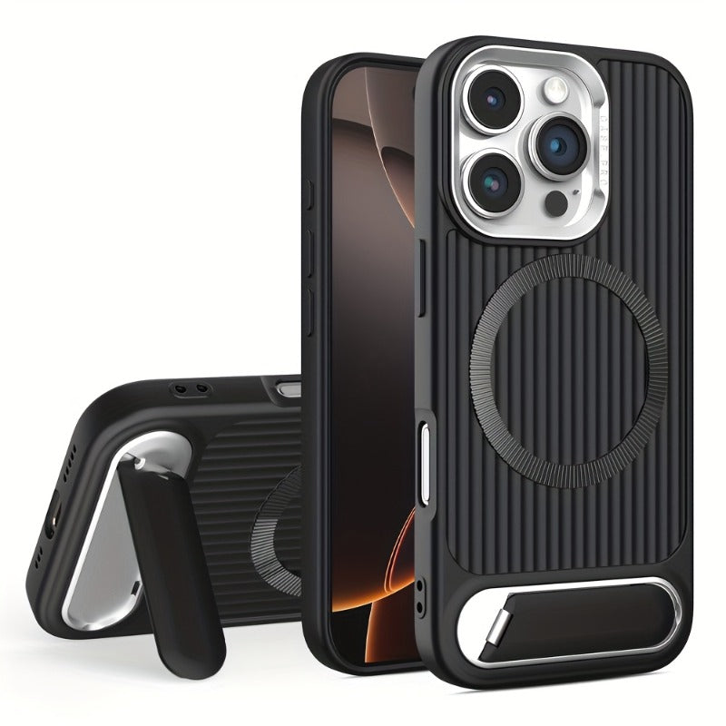 Magnetic Induction Phone Stand Case for iPhone