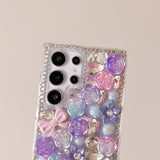 Rhinestone Luxury Bow Flower Phone Case for Samsung
