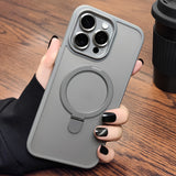 Magnetic Holder Armor Wireless Case For iPhone