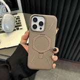 Magnetic Metal Lens Shell with Drop Protection Case for iPhone