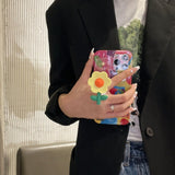 The New Little Yellow Flower Wristband With Lanyard Phone Case for iPhone