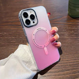 Gradient magnetic frosted Case for iPhone