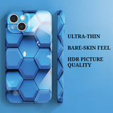 New Liquid Film Painted Honeycomb Phone Case for IPhone