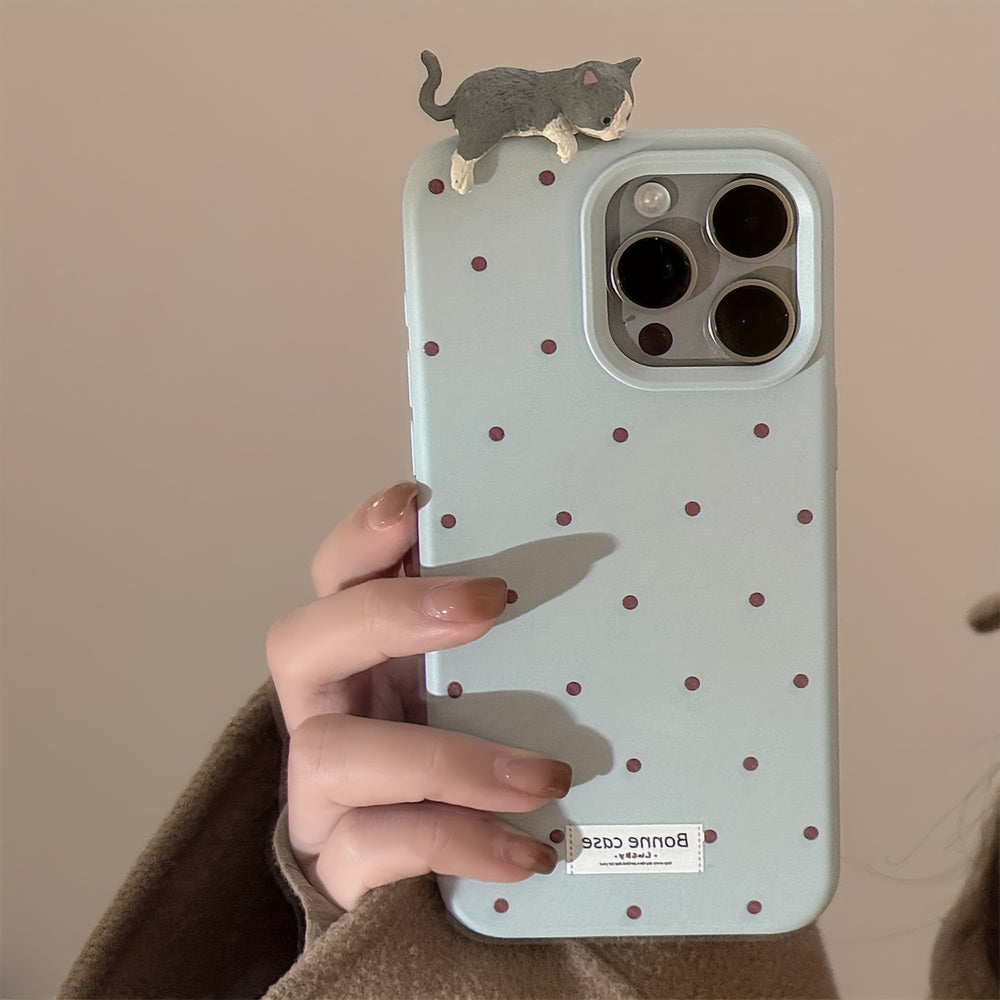 3D Lying Cat Phone Case Suitable case for iPhone
