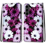 New Painted Leather Flip Phone Case with SIM Card Slot for Samsung