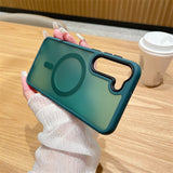 Magsafe Magnetic Skin-Feel Frosted Acrylic Phone Case for Samsung